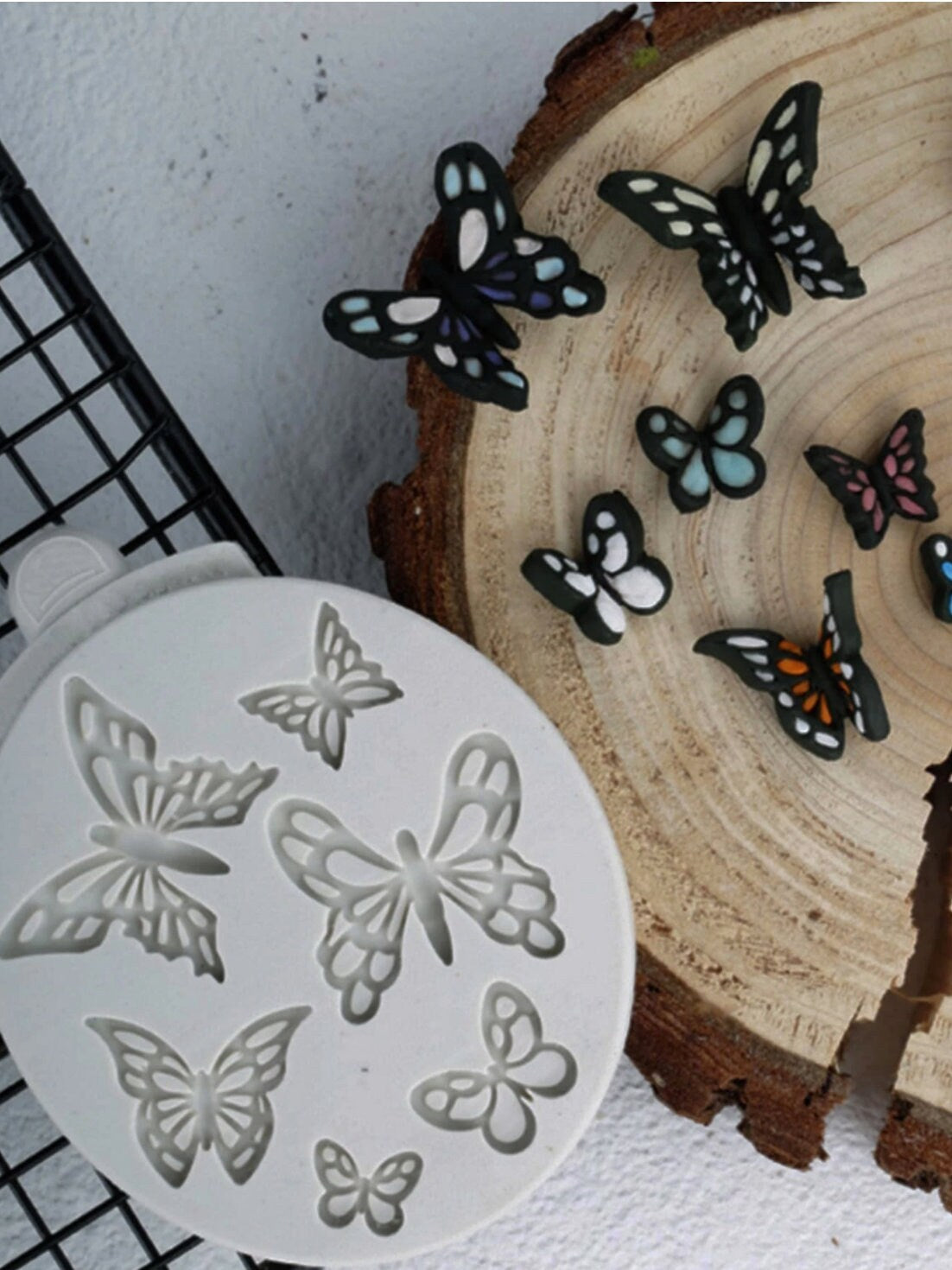 Multipurpose Butterfly shaped mold for cake toppers - chocolate - rice –  Coastal Creatives Collection